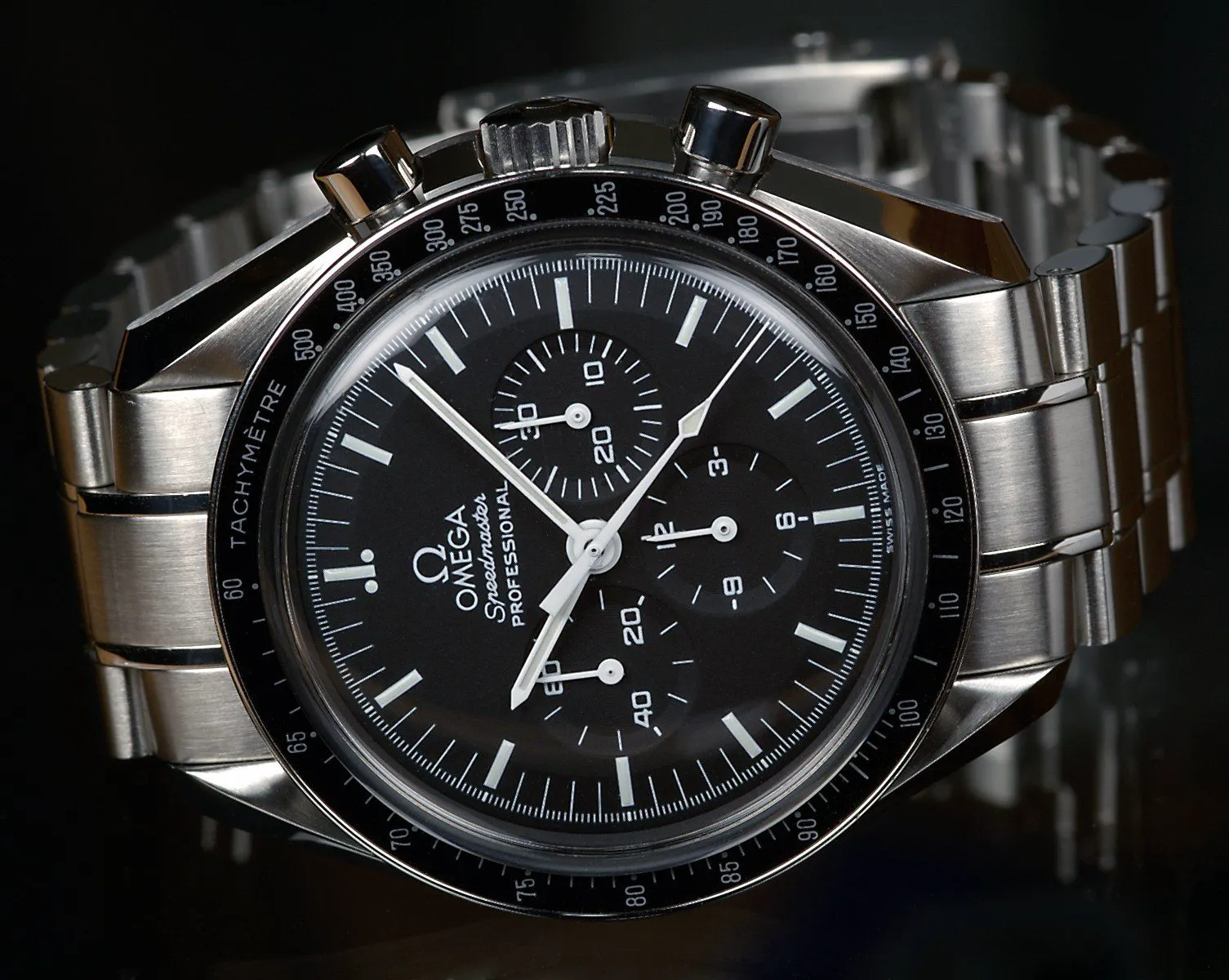 En Omega Speedmaster Professional-kronograf, modellen NASA godkjente for romferd i 1965