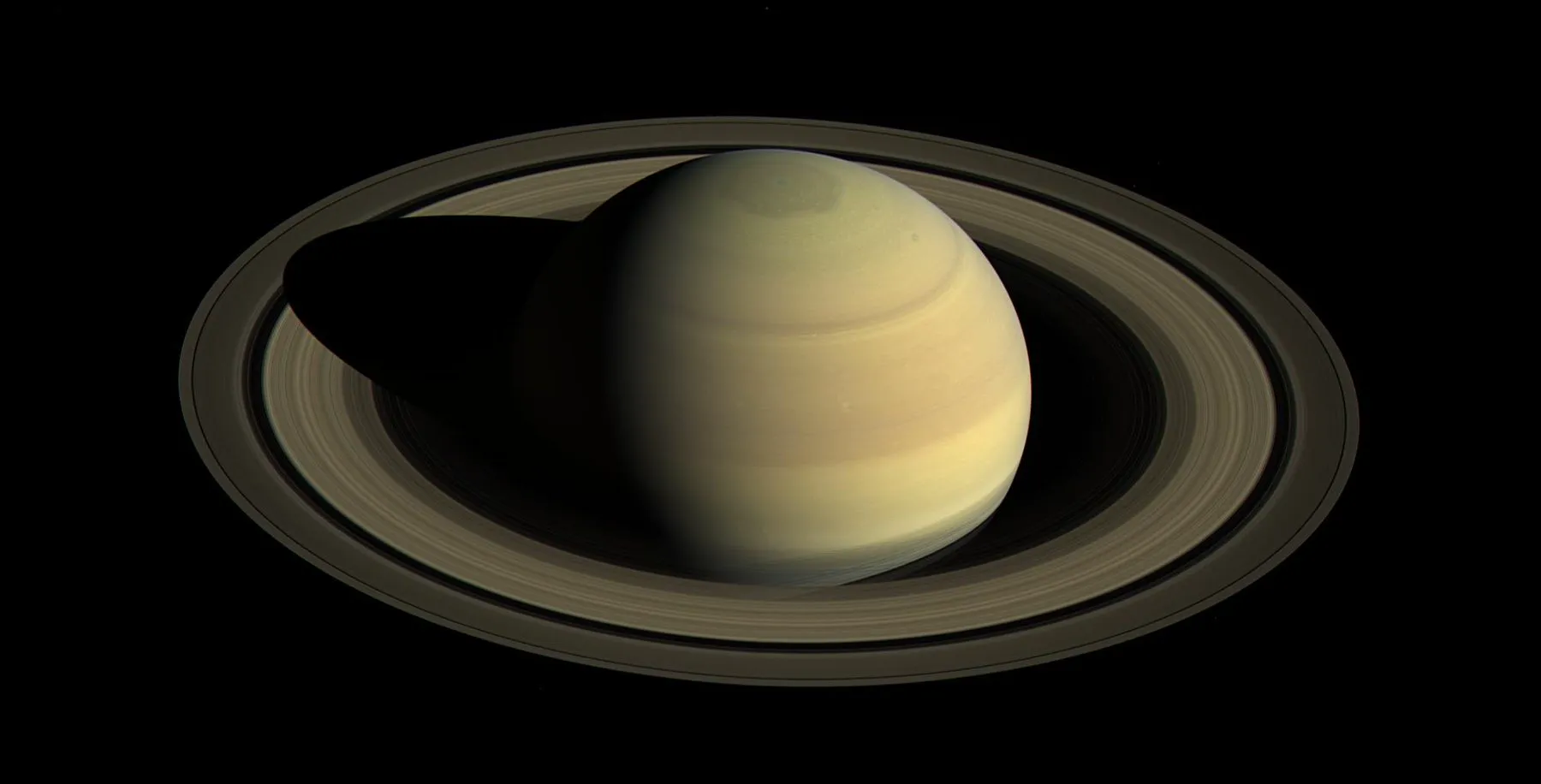 Saturn og ringene, på vei mot nordlig sommer