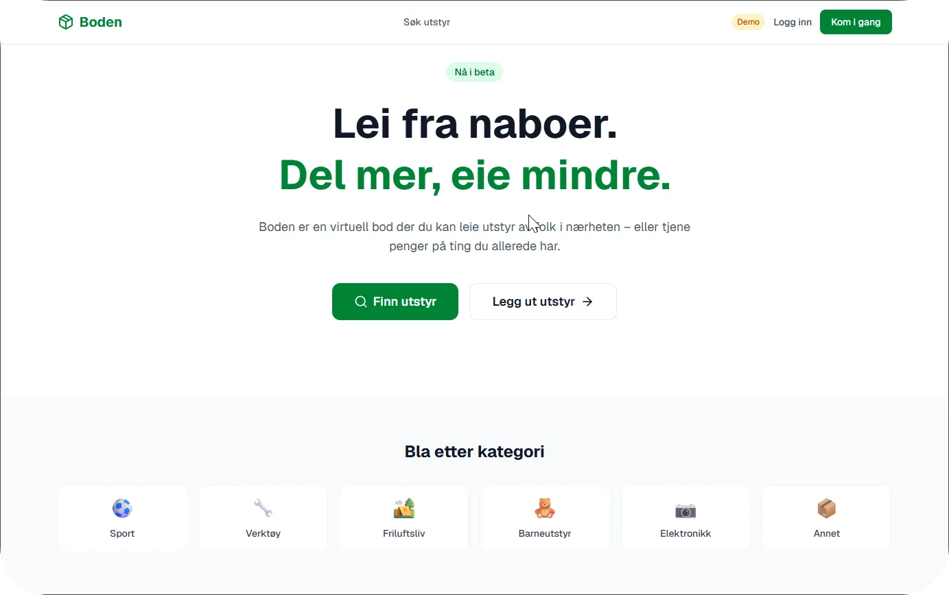 Utleieappen Boden
